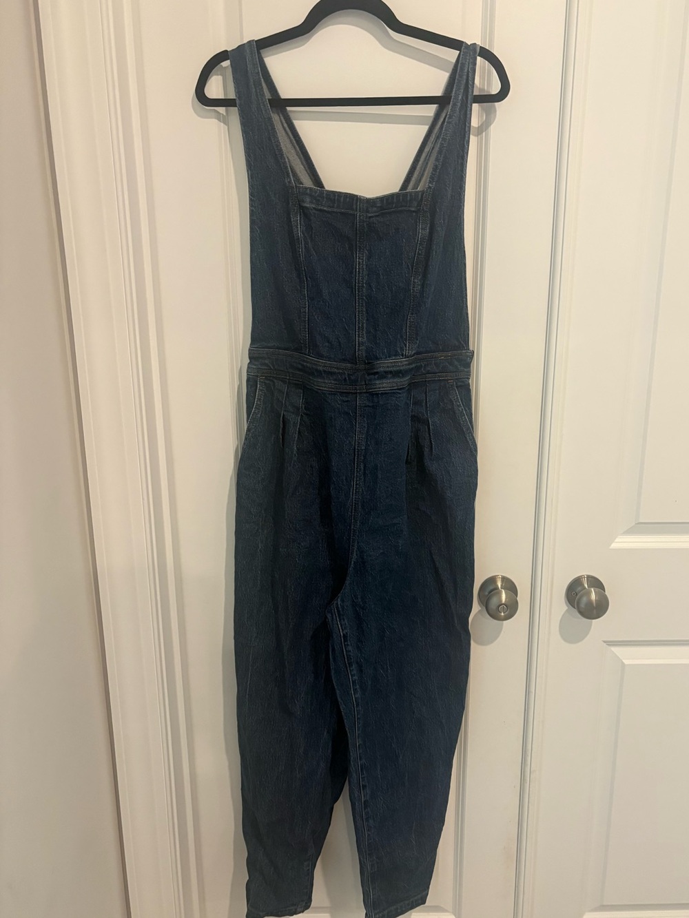 Madewell Dark Blue Denim Overalls jumpsuit size 12